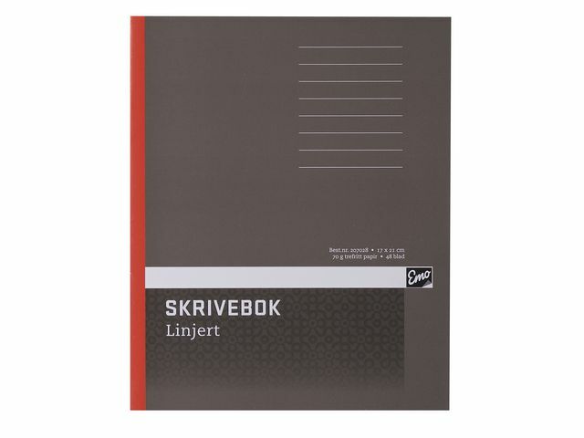 Skrivebok 17x21 linjert