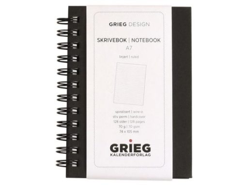 Spiralbok GRIEG A7 linjer