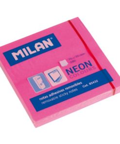 Notatblokk 76x76mm Neon Rosa