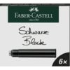 Blekkpatron FABER CASTELL sort (6)