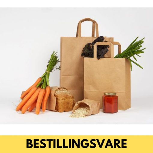 Bærepose papir m/håndtak 19L (250)