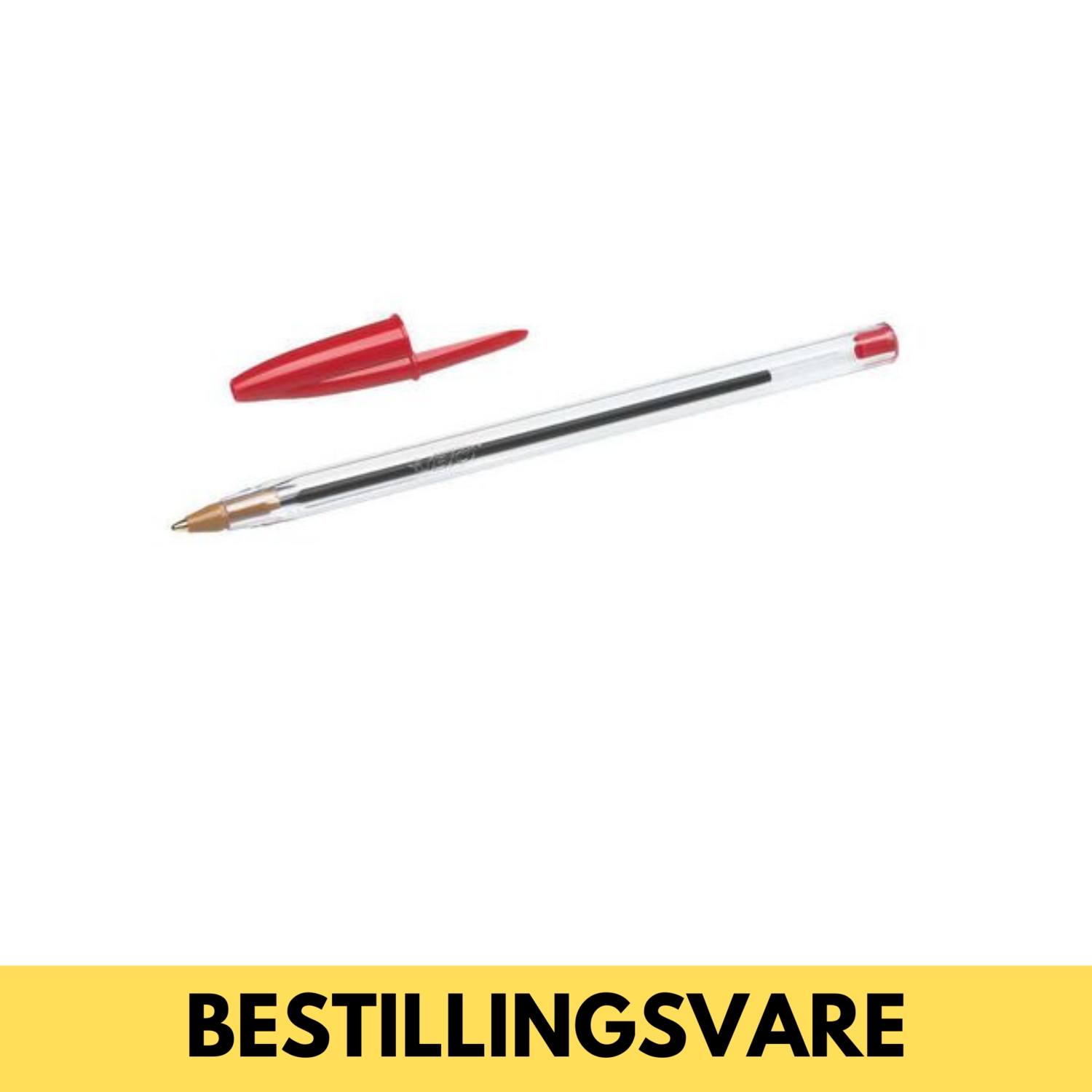 Kulepenn Bic Cristal Rød 50pk