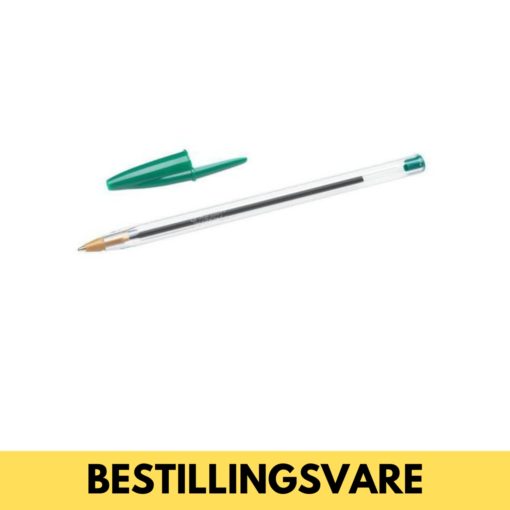 Kulepenn Bic Cristal Grønn 50pk