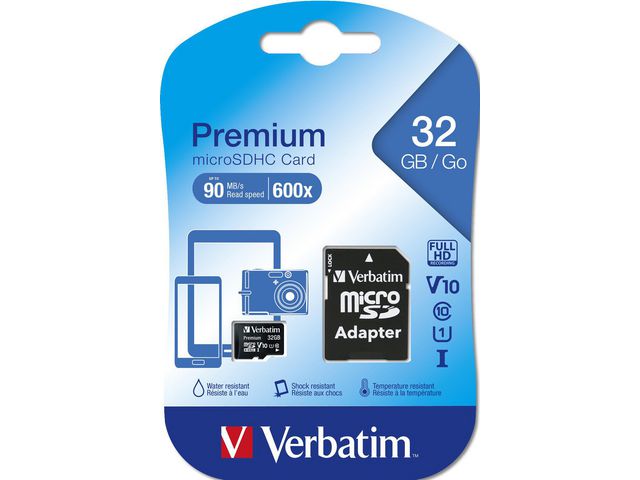 Minnekort Verbatim Micro SDHC 32GB