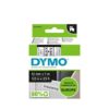 Tape DYMO 12mm x 7m sort/hvit