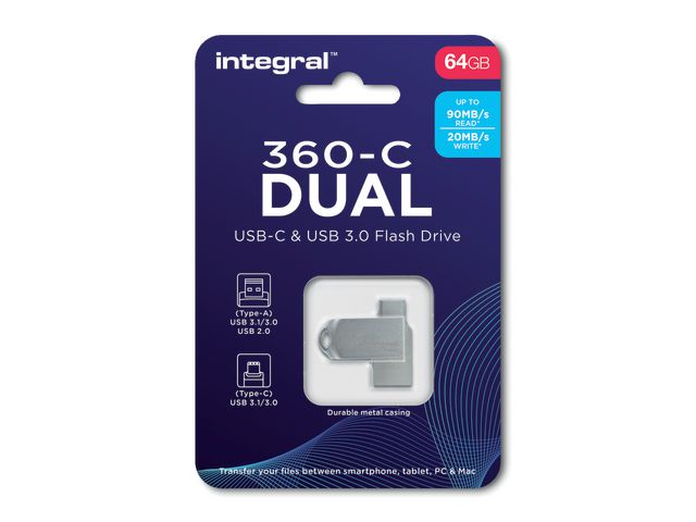 Minne INTEGRAL Type-C USB 3.0 64GB
