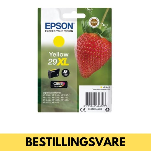 Blekk Epson 29 XL Yellow