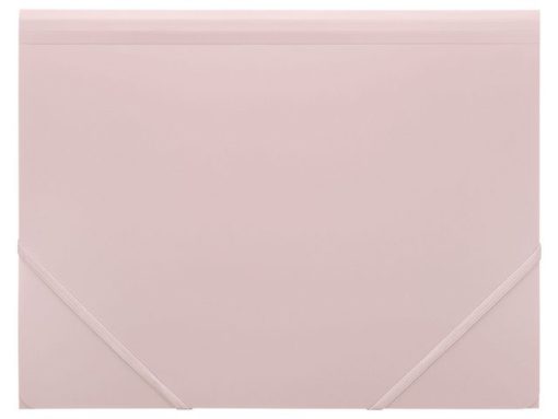 Strikkmappe A4 – rosa plast