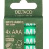 Deltaco oppladbare batterier AAA
