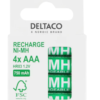Deltaco oppladbare batterier AAA