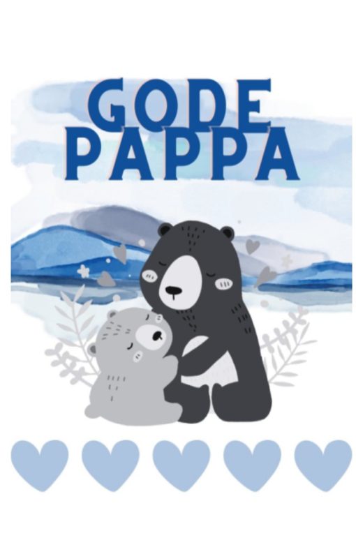 Dobbelt kort "Gode pappa"