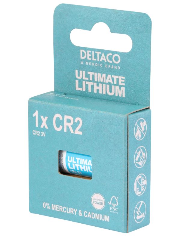 Deltaco CR2 batteri