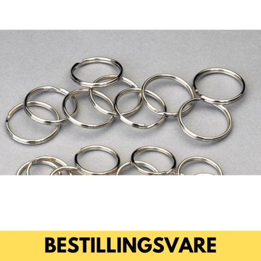 Nøkkelringer 25mm metall 30pk