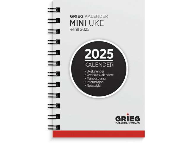 Refill Lommekalender Mini - 2025