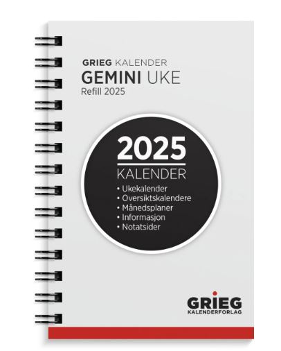 Refill Lommekalender Gemini - 2025