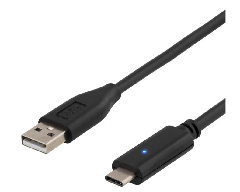 USB-A til USB-C kabel