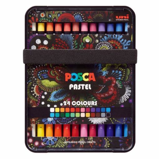 Uni Posca Standardsett pastell 24 farger