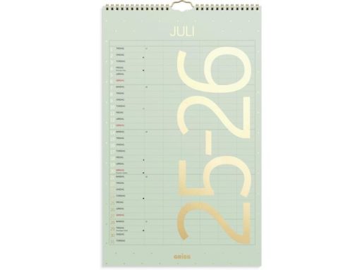 Veggkalender - Hjemmets timeplan 25/26