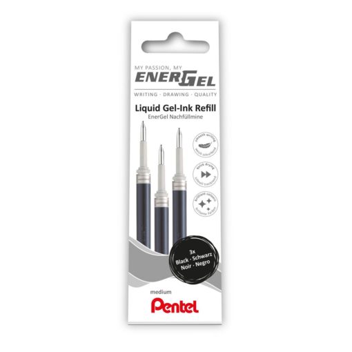 Refill geleroller PENTEL / EnerGel 0,7mm sort