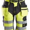 6933 High-Vis Shorts m/hylsterlommer, Kl 1