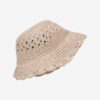 Straw Hat w. Crochet Edge