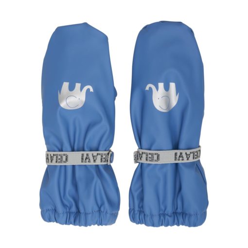 Padded PU-mittens w.fleece