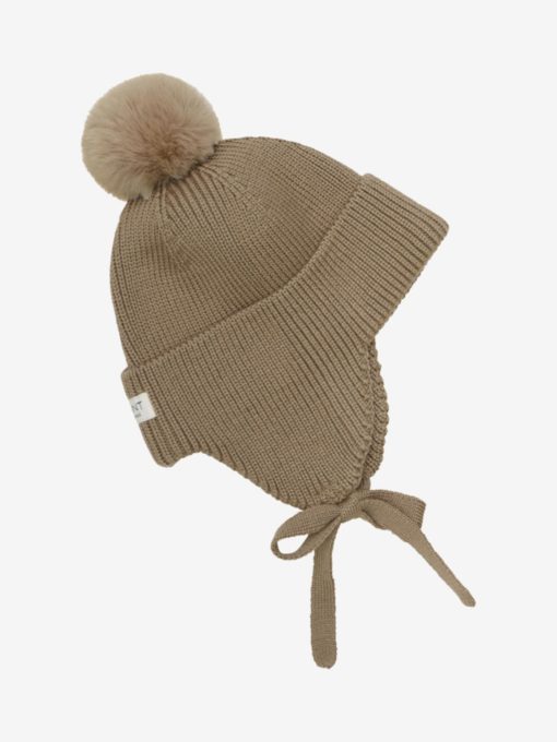 Baby hat w. fake fur