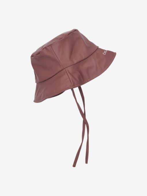 PU Bucket Hat w. fleece