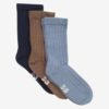 Wool Socks - rib 3-pack