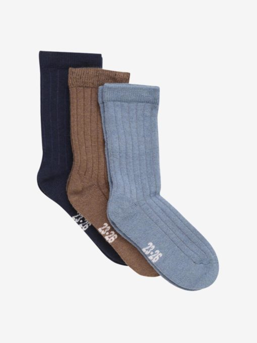 Wool Socks - rib 3-pack