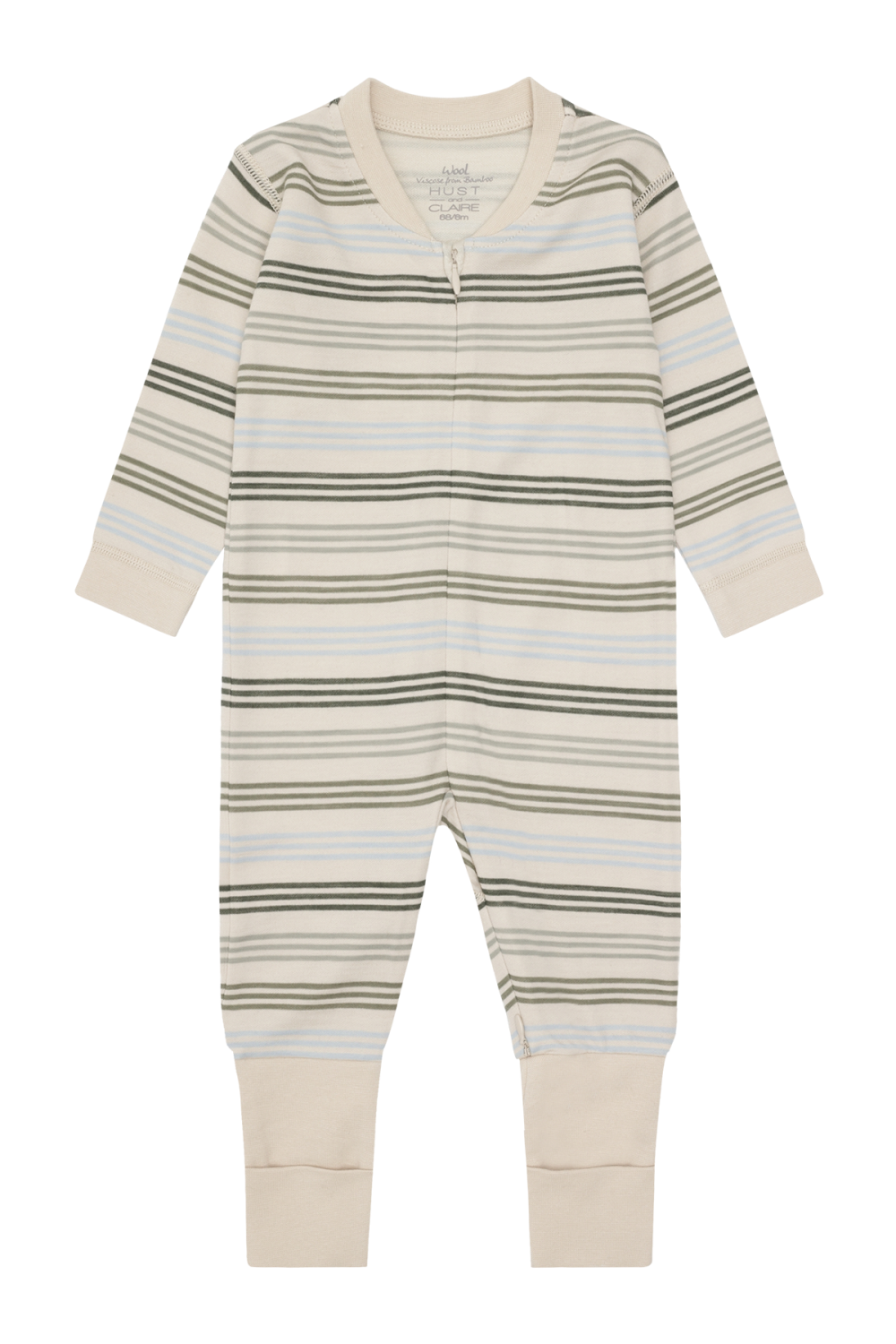 Heldress ull/bambus striper