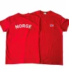 Norges t-skjorte rød