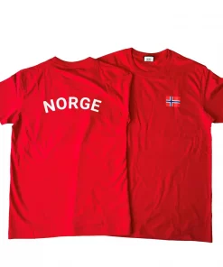 Norges t-skjorte rød