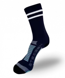 Steigen Løpestrømpe 2 Stripe Navy 3/4