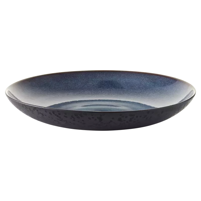 Bitz skål lav 40 cm sort/blå
