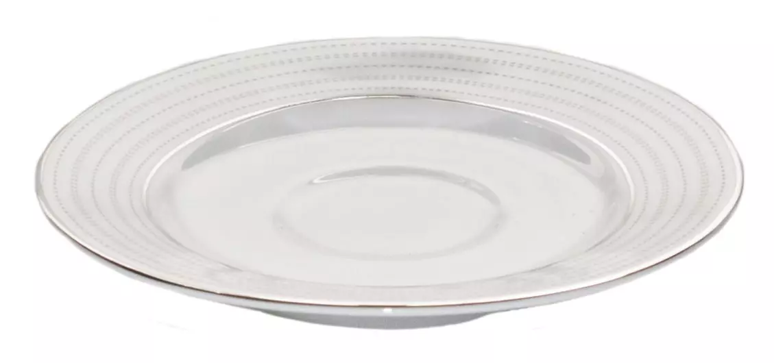 Magnor Lerk kaffeskål Hvit/sølv 15 cm