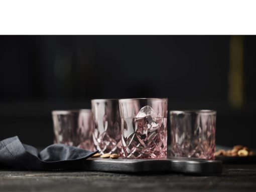 Sorrento whiskeyglass rosa 4 stk 32 cl