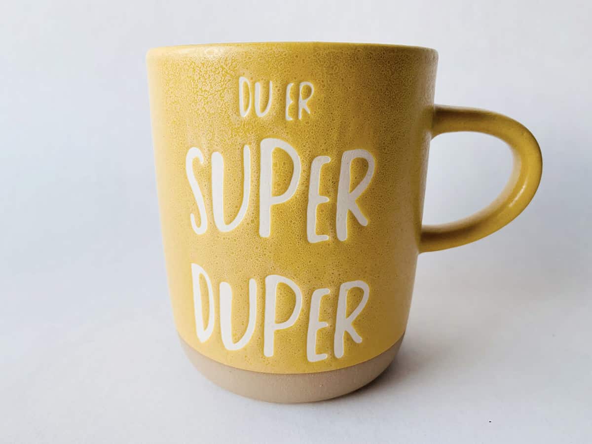 Trend design krus "Du er super duper"