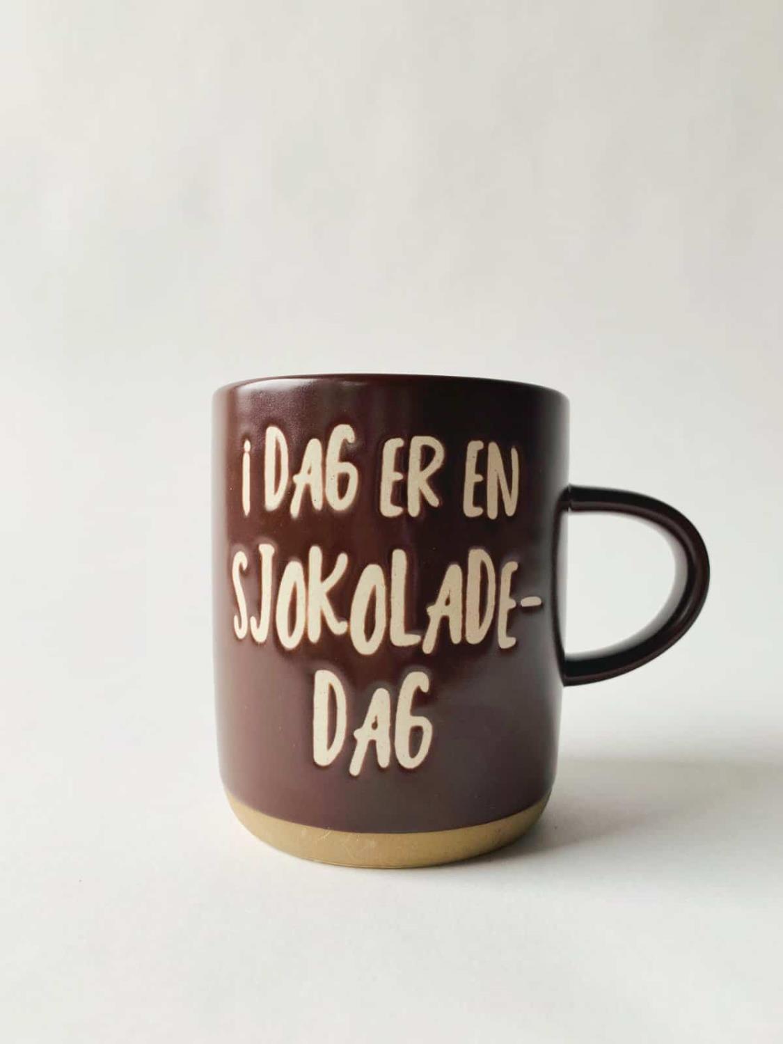 Trend design krus "Idag er en sjokolade-dag"