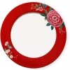 Blushing Birds rød tallerk 26cm