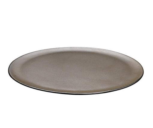 Raw round dish 42 cm metallic