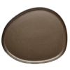 Raw dinner plate 29 x 25 cm metallic