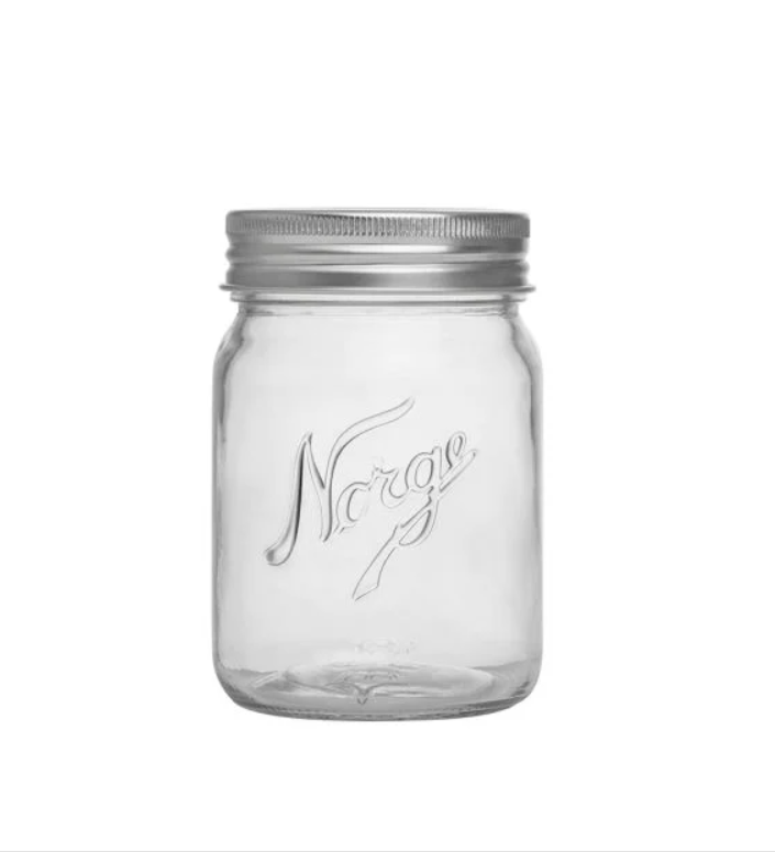 Norgesglasset krukke med skrukorok 0,7 ltr