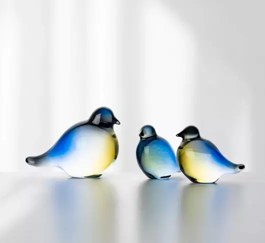 Blåmeis glassfigur 9cm