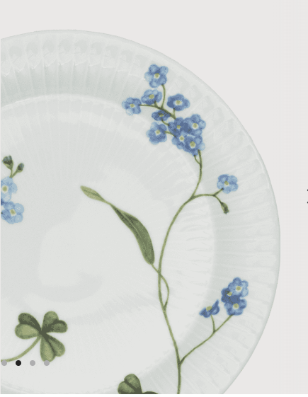 Hammershøi plate 22cm white Forget me not