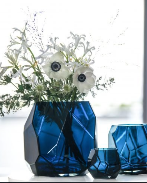 Iglo Lanterne/vase Roal Blue 22cm