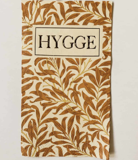 Trend serviett 33x40cm HYGGE (brune blader)