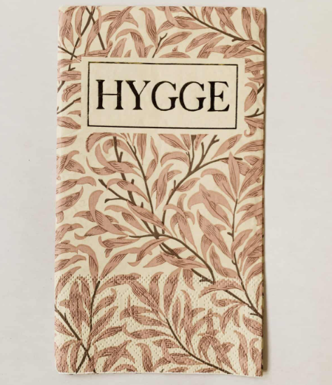 Trend serviett 33x40cm HYGGE (gammelrosa blader)