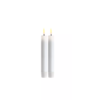 Deluxe dinner candles 2pcs  D2,2cmxH15cm  hvit