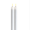 deluxe dinner candles 2pcs D2,2cmxH24cm hvit